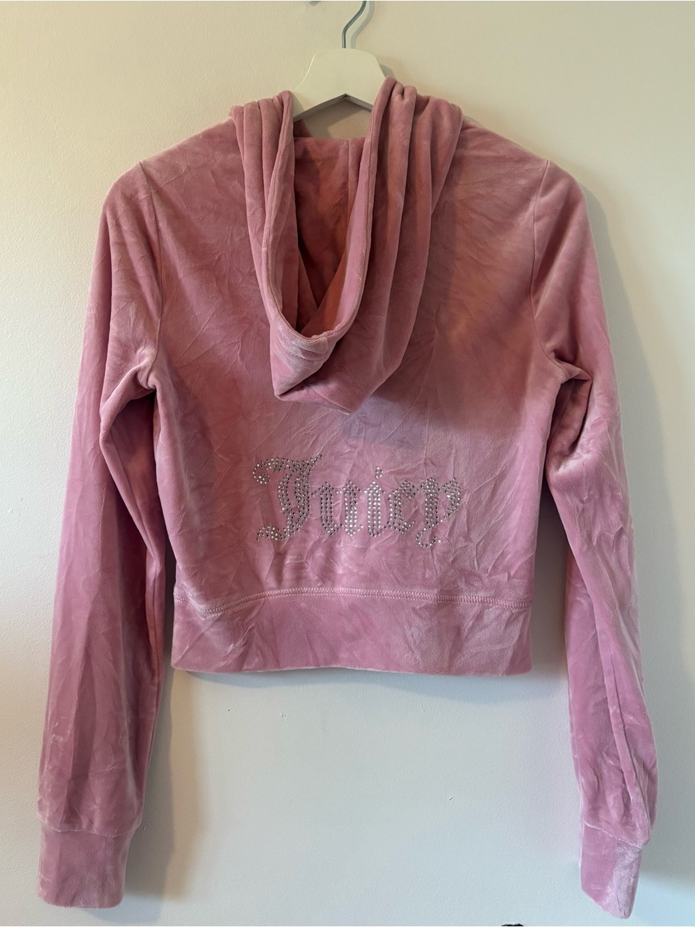 velour Juicy Couture zip-up hoodie S